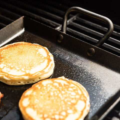 18 x 10 Inch Seasoned Carbon Steel Griddle