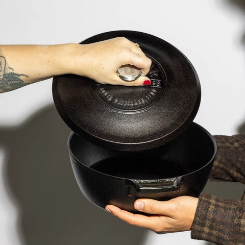 Blacklock 4 Quart Lightweight Cast Iron Deep Skillet With Lid