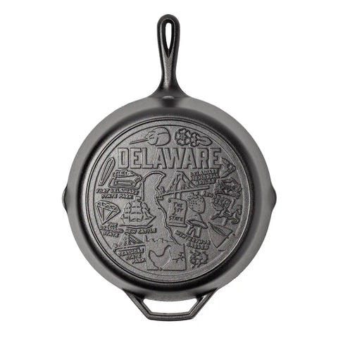 American Road Trip: 12 Inch Seasoned Cast Iron Skillet, Delaware
