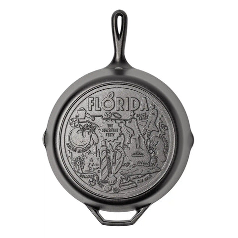 American Road Trip: 12 Inch Seasoned Cast Iron Skillet, Florida