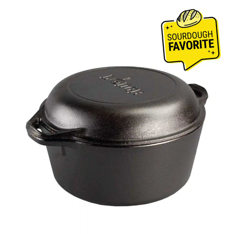 5 Quart Cast Iron Double Dutch Oven