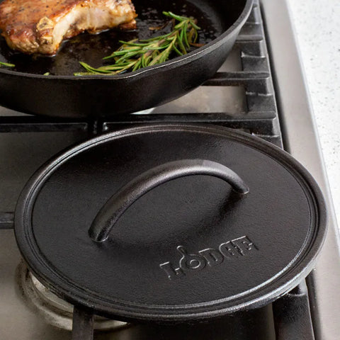 Seasoned Cast Iron Round Grill Press