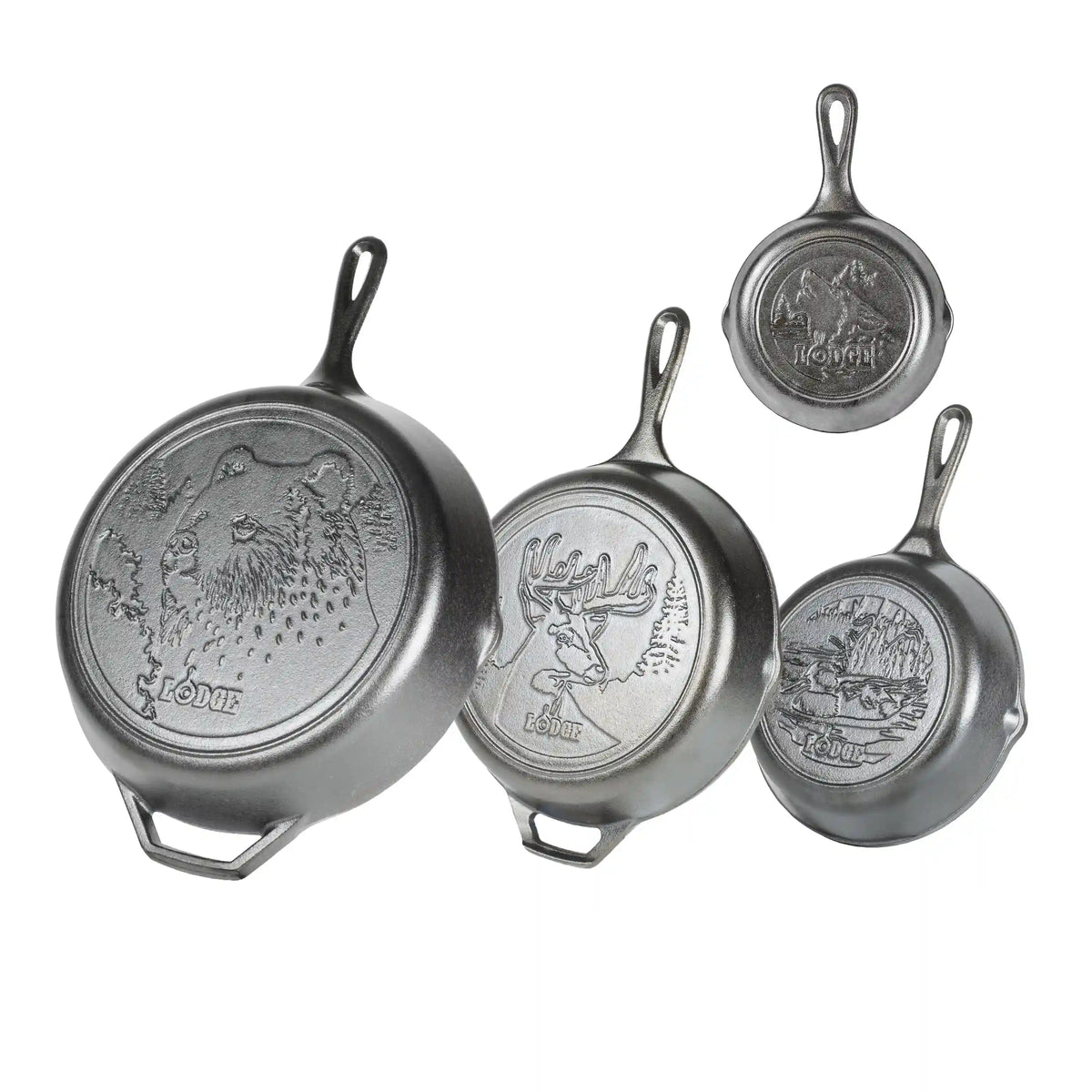 Wildlife Cast Iron Skillet Set