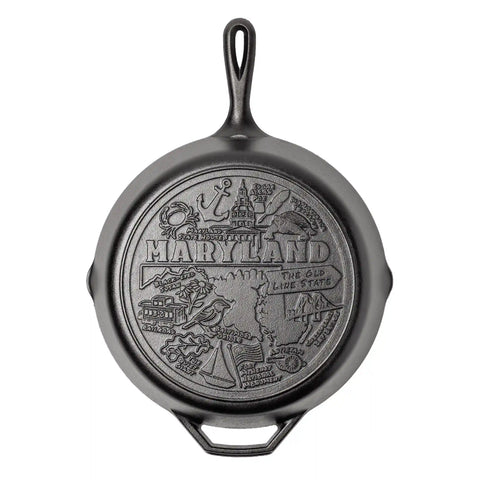 American Road Trip: 12 Inch Seasoned Cast Iron Skillet, Maryland