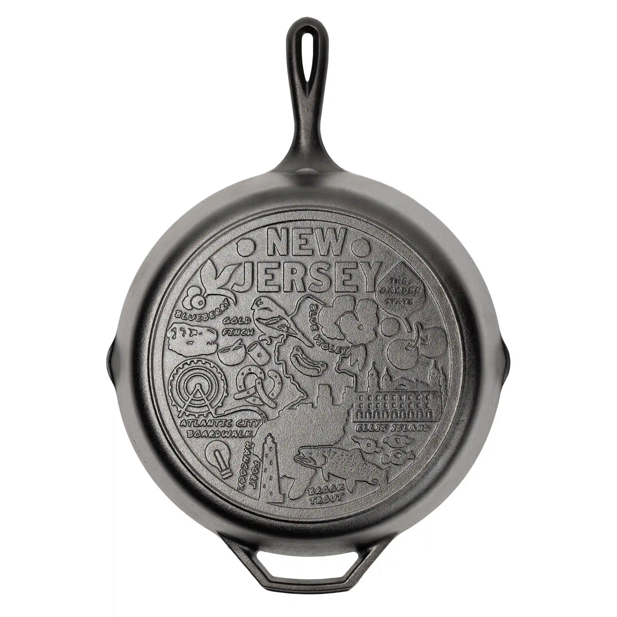 American Road Trip: 12 Inch Seasoned Cast Iron Skillet, New Jersey
