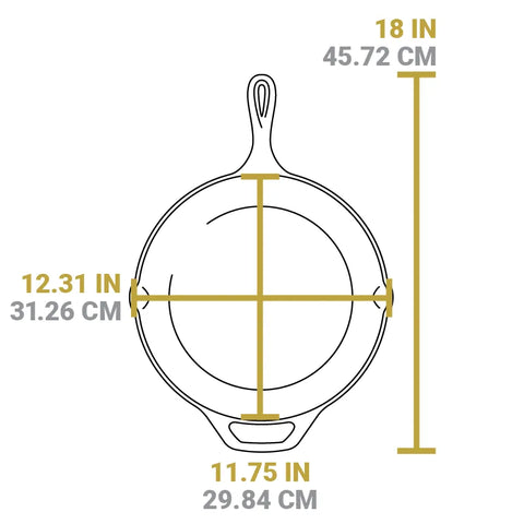 American Road Trip: 12 Inch Seasoned Cast Iron Skillet, Texas