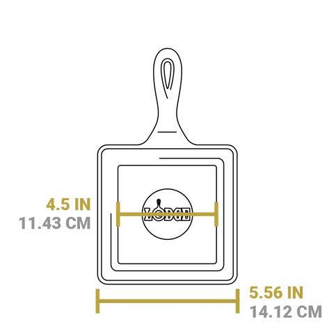 Square Cast Iron Classic Skillet
