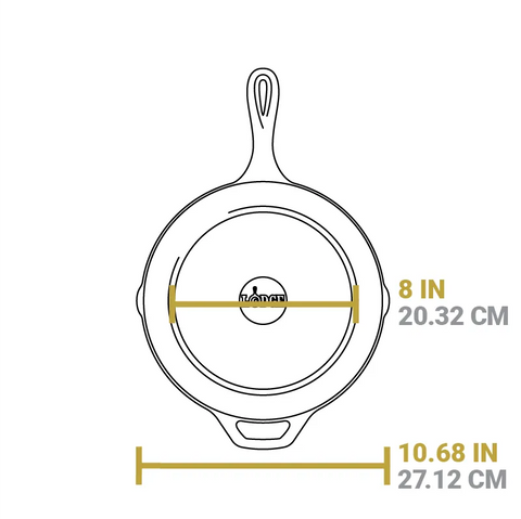 Lodge 10.25 Inch Seasoned Cast Iron Skillet, USA Icons