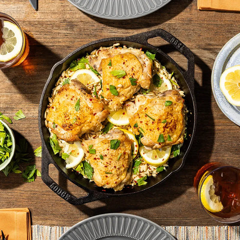 Cast Iron Dual-Handle Pan