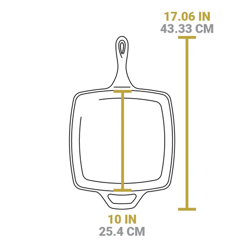 Square Cast Iron Classic Skillet