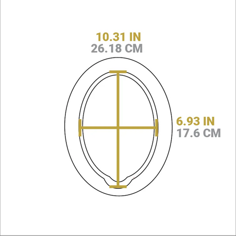 Color Oval Wood Underliners